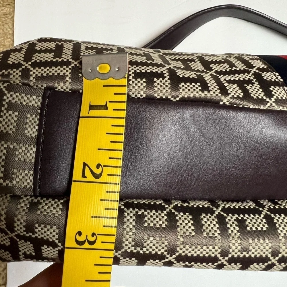 Tommy Hilfiger Vintage Logo Canvas Shoulder Bag